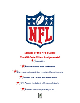 Preview of Science of the NFL QR Code Video Worksheet Bundle