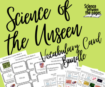 Preview of Science of the Unseen Vocabulary Cards and Bonus Bingo Sheets