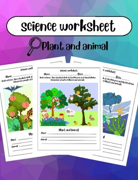 Preview of Science practice classifying plants and animals