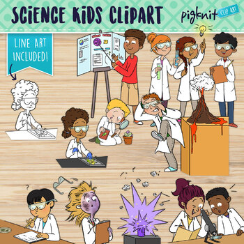 Preview of Science teens clipart for secondary grades