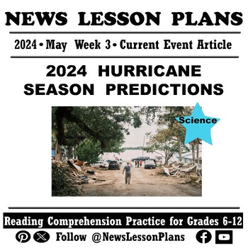 Preview of Science_2024 Hurricane Season Predictions_Current Events Reading Comprehension