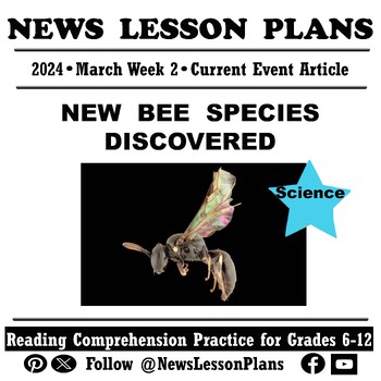 Preview of Science_ New Bee Species Discovered_Current Events Reading Comprehension_2024