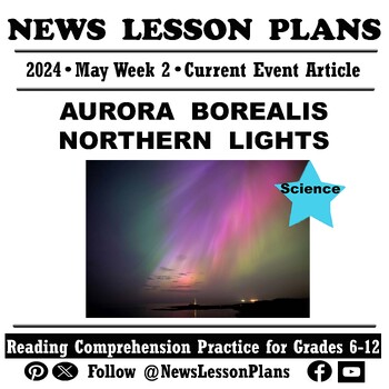 Preview of Science_Aurora Borealis Northern Lights_Current Event Reading Comprehension_2024