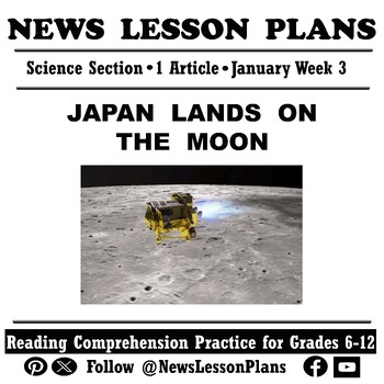 Preview of Science_Japan Lands on the Moon_Current Events Reading Comprehension_Jan 2024