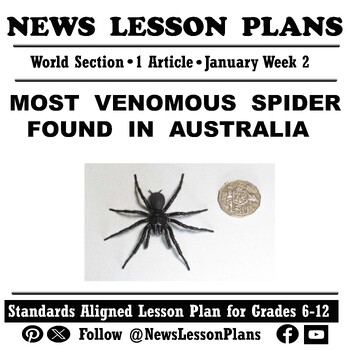 Preview of Science_World’s Most Venomous Spider in Australia_Reading Comprehension_Jan 2024