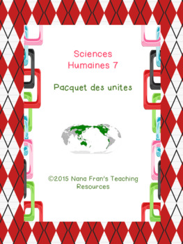 Preview of Sciences humaines 7e annee  - Paquet