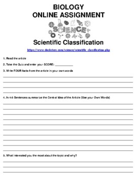 classification assignment pdf