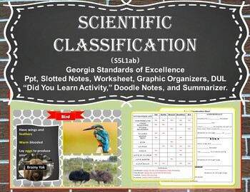 Preview of Scientific Classification (S5L1ab)