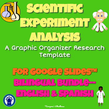 Preview of Scientific Experiment Analysis Infographic Bilingual Bundle for Google Slides™