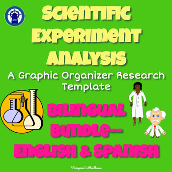 Preview of Scientific Experiment Analysis Infographic Graphic Organizer Bilingual Bundle