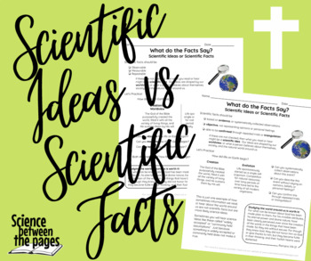Preview of Scientific Ideas vs Scientific Facts (two versions)
