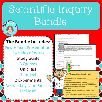 Preview of Scientific Inquiry Bundle – Scientific Method – Upper Elementary – No Prep