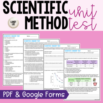 Preview of Scientific Method & Inquiry - Unit Test