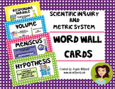 Scientific Inquiry and Metric System Science Word Wall Cards