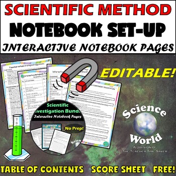 Preview of Scientific Method Unit Set-Up | Science Interactive Notebook