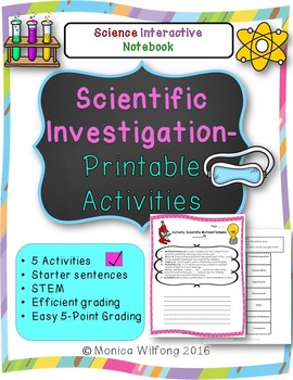 Preview of Scientific Method Activities & Worksheets - Science Lessons 
