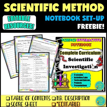 Preview of Scientific Investigation Scientific Method Notebook Set-Up | Science Unit