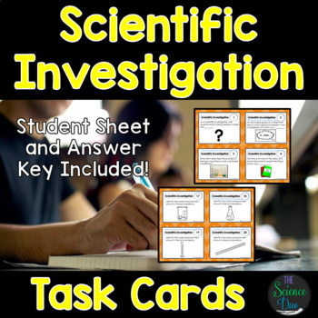 Preview of Scientific Investigation Task Cards