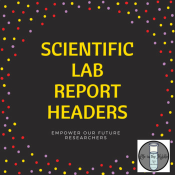 Preview of Scientific Lab Report Headers For Mini-Poster