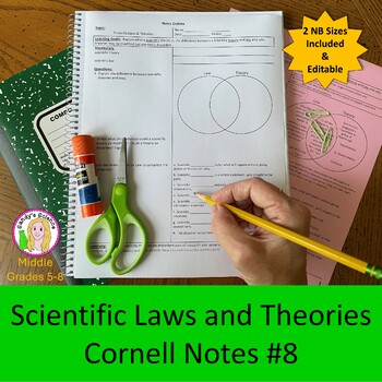 Preview of Scientific Laws and Theories Cornell Notes #8