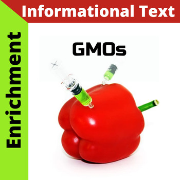 Preview of Scientific Literacy Sub Plan Enrichment Activity - GMOs