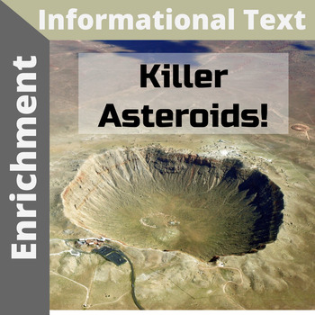 Preview of Scientific Literacy Sub Plan Enrichment Activity - Killer Asteroids