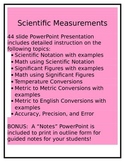 Scientific Measurement: Dimensional Analysis, Metric Conversions
