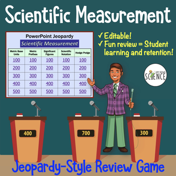 Preview of Scientific Measurement Jeopardy Game