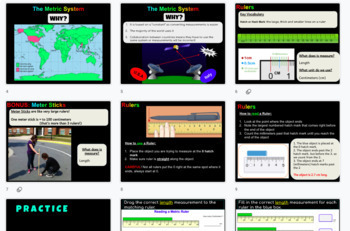 Preview of Scientific Measurements: Metric System Intro, Rulers & Thermometers [Virtual]