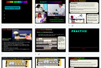 Preview of Scientific Measurements: Triple Beam Balance & Graduated Cylinders [Virtual]