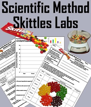 Preview of Scientific Method Activity Worksheets: Skittles Graphing Science Experiment