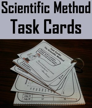 Preview of Scientific Method Task Cards Activity