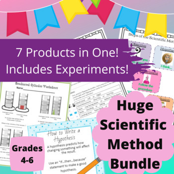 Preview of Scientific Method Activity BUNDLE with Experiments for 4th, 5th, and 6th Grade