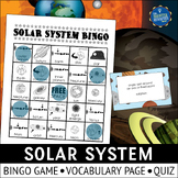 Solar System Bingo Game