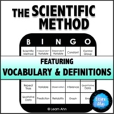 Scientific Method Bingo Game ⭐ Vocabulary & Definitions | 