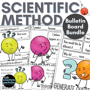 Preview of Scientific Method Bulletin Board Bundle for 3rd, 4th, 5th Grades - Dot Dudes