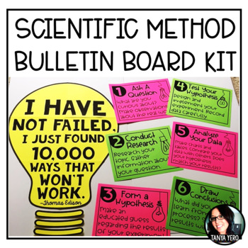 Preview of Scientific Method Bulletin Board Kit Back to School Bulletin Board Grades 4-6