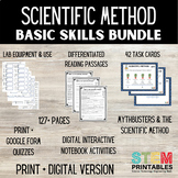 Scientific Method Basic Skills Bundle - Distance Learning + Print