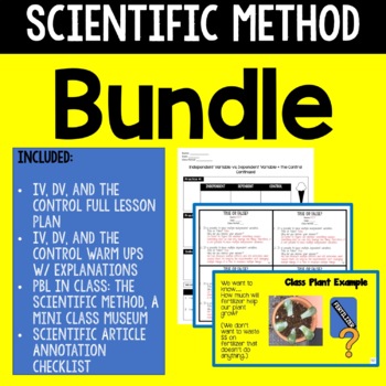 Preview of Scientific Method Bundle