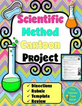 Preview of Scientific Method Creative Writing Cartoon Project