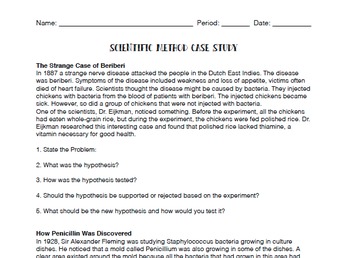 scientific method case study example