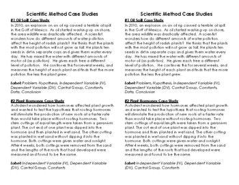 scientific method case study exercise