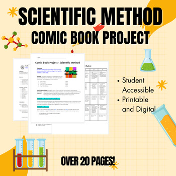 Preview of Scientific Method Comic Book Project - Grades 6-12