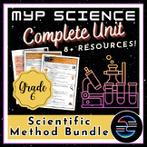 Scientific Method Complete Unit Bundle - Grade 6 MYP Science