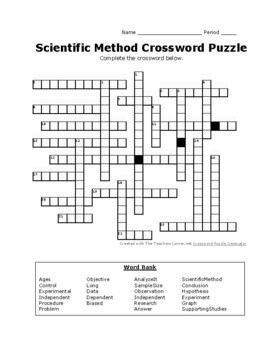 based on hypothesis crossword