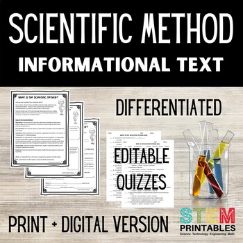 Preview of Scientific Method Differentiated Reading Passages | Distance Learning