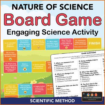 Preview of Scientific Method Fun Board Game | Nature of Science