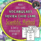 Scientific Method: Game Cards for Science Vocabulary Revie