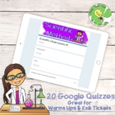 Scientific Method- Google Form Quizzes- Exit Tickets
