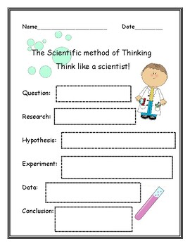 Preview of Scientific Method Graphic Organizer